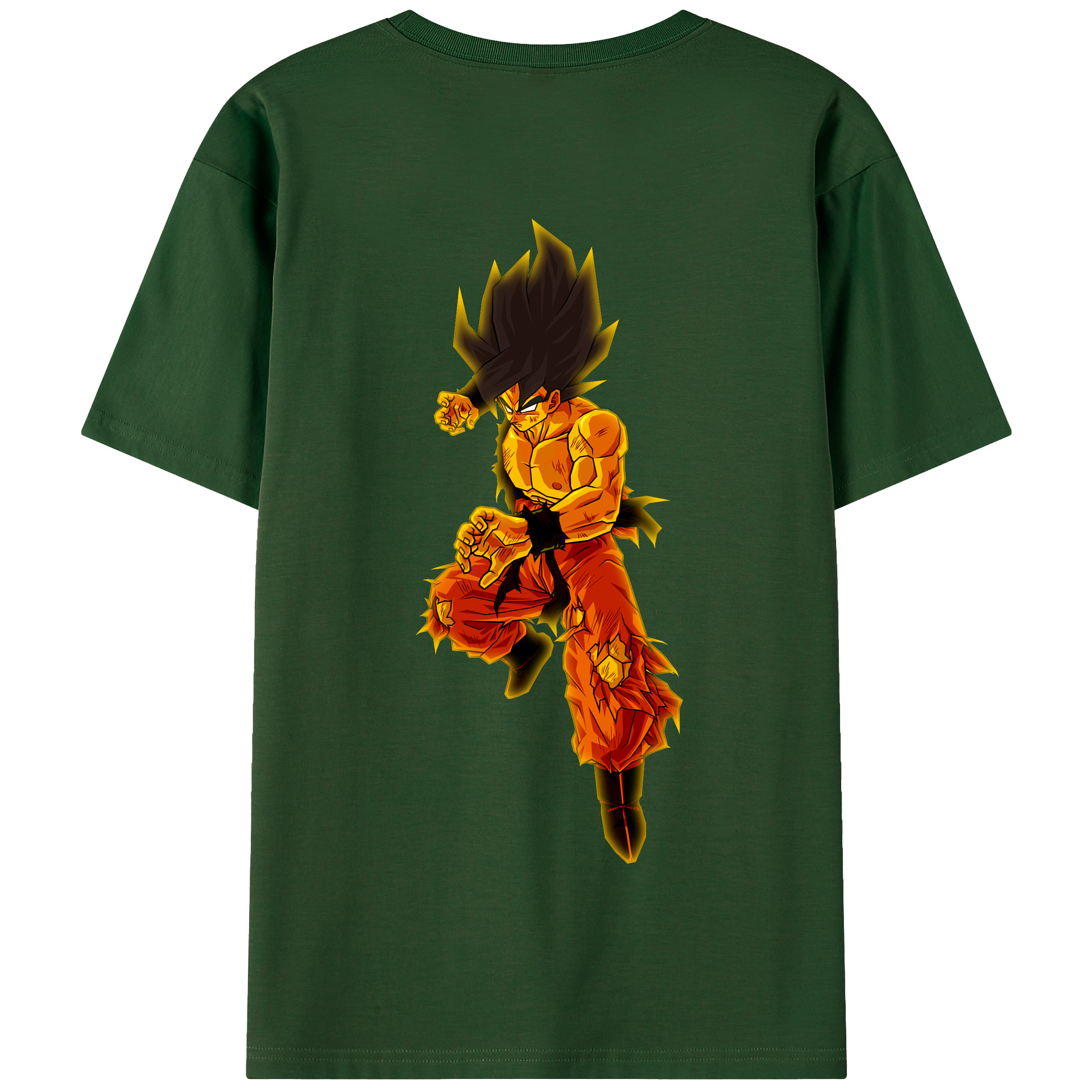 （画像用） ドラゴンボール 孫 悟飯（そんごはん）DRAGON BALL Son Gohan 綿100％半袖Tシャツ（背面プリント）